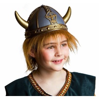 Wikinger Helm mit Haaren für Kinder KW5 6 cm Kostüm-Zubehör Fasching