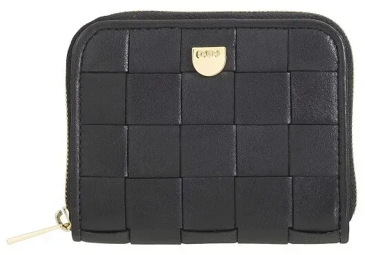DuDu Woven Geldbörse Leder 10 cm  blau