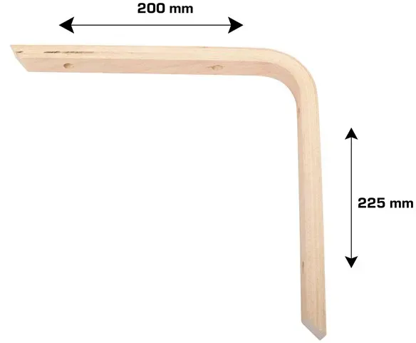 Laminate bracket 20mm 200 x 225mm