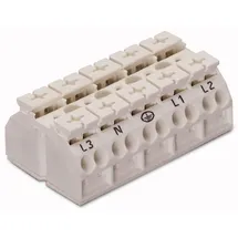 WAGO 862-8605 Geräteanschlussklemme Federklemme Weiß