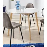 INOSIGN »Cody, TOPSELLER", (Esstisch, Küchentisch), Beine aus Massivholz, runde MDF-Tischplatte, in 2 Farbvarianten