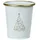 home&styling collection Weihnachtsdeko Vilde Metalleimer weiß, 10 x 11 cm
