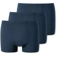 SCHIESSER Boxershorts unifarben Dunkelblau XL 3er Pack