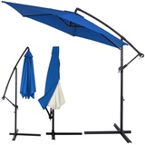 Kingsleeve® Ampelschirm blau, Alu Ø330cm UV-Schutz 50+ - Abdeckung