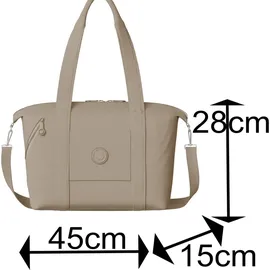 KMISSO 30622 Henkeltasche Kunstleder Beige