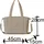 KMISSO 30622 Henkeltasche Kunstleder Beige