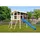 Akubi Stelzenhaus Benjamin Set B terragrau mit Rutsche blau 91213