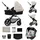 Kinderkraft Kombi-Kinderwagen MOOV 2 3in1 Moonlight Grey Eva Wheels - Grau