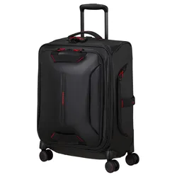 Weichgepäck-Trolley SAMSONITE "ECODIVER 55", Gr. B/H/T: 40cm x 55cm x 23cm 50 l, schwarz, Nylon, Polyester, Basic, Koffer, Handgepäck Koffer Reisegepäck Weichgepäck-Koffer Fronttasche