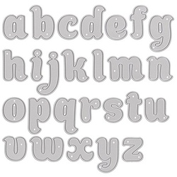 buttinette Stanzschablonen-Set "Kleinbuchstaben", 3 cm, 26-teilig