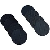 Qrity 16 Stück Gummi Möbel Pads, Anti Rutsch Pads, Bodenschoner 40mm Rund Gummipads Selbstklebend für Möbelfüße, Stuhlbeine