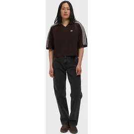 adidas Knitted Crochet Polo Braun M