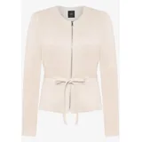 Zero Blazer-Jacke Lederoptik Beige 44