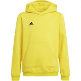 adidas Entrada 22 Hoodie Kinder - Team Yellow/Black 140