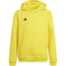 adidas Entrada 22 Hoodie Kinder - Team Yellow/Black 140