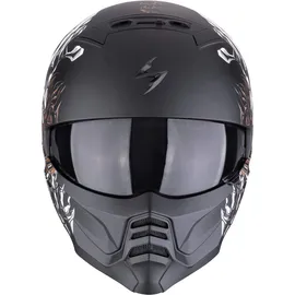 Scorpion EXO-Combat II Matt-Schwarz/Weiss/Gold M