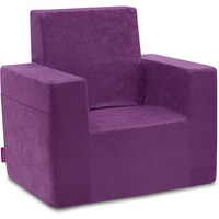 Classic Kindersessel Kinder Babysessel Baby Sessel Sofa Kinderstuhl Stuhl Schaumstoff Umweltfreundlich (Violett)
