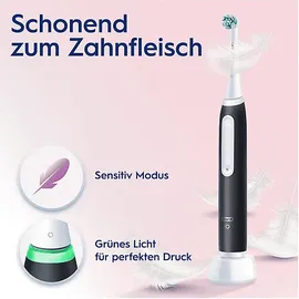 Oral-B iO Series 3 Duo matte Black/Ice blue mit Reiseetui + 2. Handstück