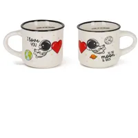 Legami Kaffeetasse 0,05 l Weltall 2 St.