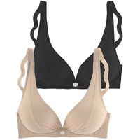 PETITE FLEUR Bügel-BH Damen toffee+schwarz Gr.85B