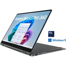 Samsung Galaxy Book5 Pro 360 16" Core Ultra 7 256V 16 GB RAM 512 GB SSD Moonstone Gray