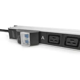 Digitus Basis IT PDU, 1-phasig 32A, 24 x C13, 4 x C19, 3 m Zuleitung, IEC 60309 32 A Stecker