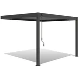 Gardenson Pavillon, Metall, 400x255x300 cm, wetterbeständig, UV-beständig, Sonnen- & Sichtschutz, Pavillons