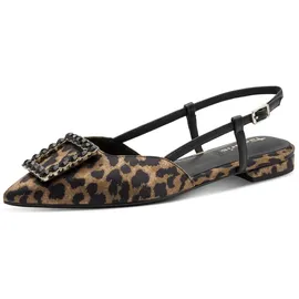 TAMARIS Damen, Sling Pump mit Blockabsatz, braun, 37 EU