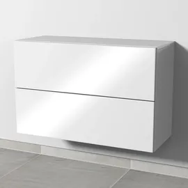 Sanipa Anbauschrank 2 Auszüge 80 x 80 x 32,8 cm Weiß-Glanz