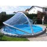 TREND POOL Cabrio Dome Überdachung für Stahlmantel Rundbecken 300 x 320 cm transparent