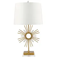 Elstead Lighting Tischleuchte Beistelllampe Designlampe Stahl Gold H 77,1