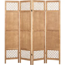 Beliani Raumteiler Certosa Hellbraun 163 cm 170 cm