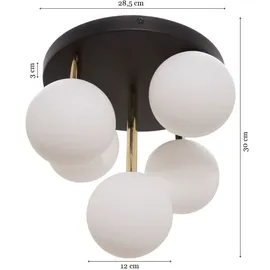 Zuma Line Ali 5x G9 schwarz/gold/weiß
