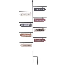 Wegweiser Paradies Gartendekoration Garten Stecker Deko Schild Hinweisschild