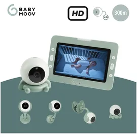 Babymoov Babyphone Yoo Go Plus HD, 5"-Display in HD-Qualität 720px, 8 Stunden Akkulaufzeit, Sleep Technology