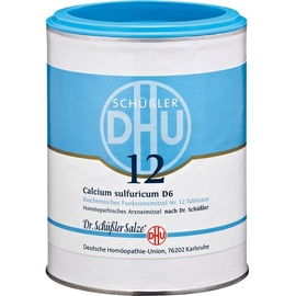 DHU-ARZNEIMITTEL BIOCHEMIE DHU 12 CALCIUM SULFURICUM D 6