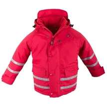 BMS atmungsaktive Winterjacke 100% wasserdicht Kinder rot 140