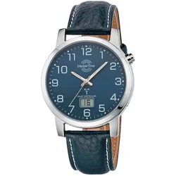 Funkuhr, blau, Armbanduhren, Herren, Quarzuhr Funkuhr