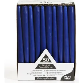 Papstar Leuchterkerzen 25 cm dunkelblau 100 St.
