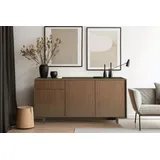 Dmora Sideboard Agrifoglio 170 x 42 x 78 cm BRAUN