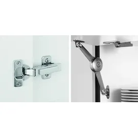 Impuls Küchen Seitenschrank Prag 30 x 57,6 x 205,1 cm Grau