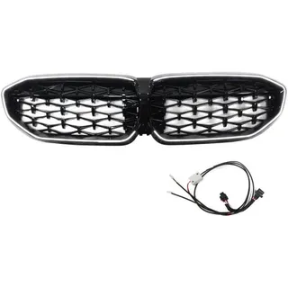 LED-Kühlergrill  Schwarz Glanz passt für BMW 3er G20 G21 19-22