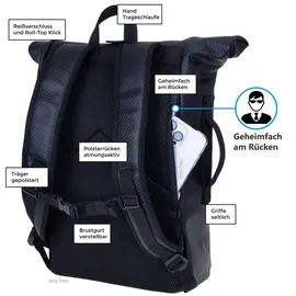 Elephant Gin Time Bag Rucksack Schwarz