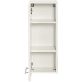 WELLTIME Hängeschrank WELLTIME "Porto", weiß, B:25cm H:64cm T:20cm, Holzwerkstoff, MDF, Schränke, Hängeschrank, Breite 25 cm, mit hochglänzenden Fronten