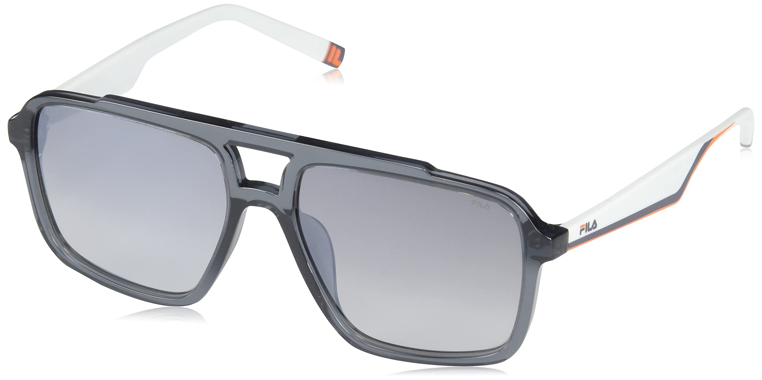 FILA Unisex SFI460 Sonnenbrille, Shiny Asphalt Grey