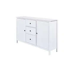 Sideboard aus Massivholz Landliv , weiß , Maße (cm): B: 160 H: 96 T: 45