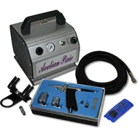 Wiltec Einsteiger Airbrush Kompressor Set AS176 Airbrushpistole DA116 Zubehör