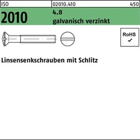 Industrial Quality Supplies ISO 2010 LinsenSenkkopfschraube M10x20 Stahl 4.8
