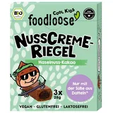 foodloose Nusscreme Riegel Haselnuss-Kakao bio (3St)