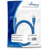 MediaRange USB3.0 Verlängerungskabel A/A 3m blau (MRCS145)